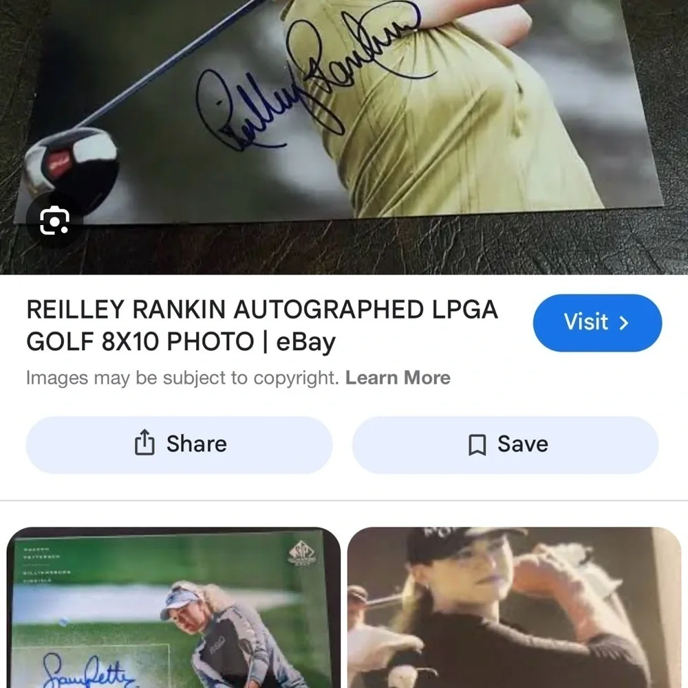 NWT Women's Gray Kraft Nabisco Championship Cap signed by Reilly Rankin LPGA